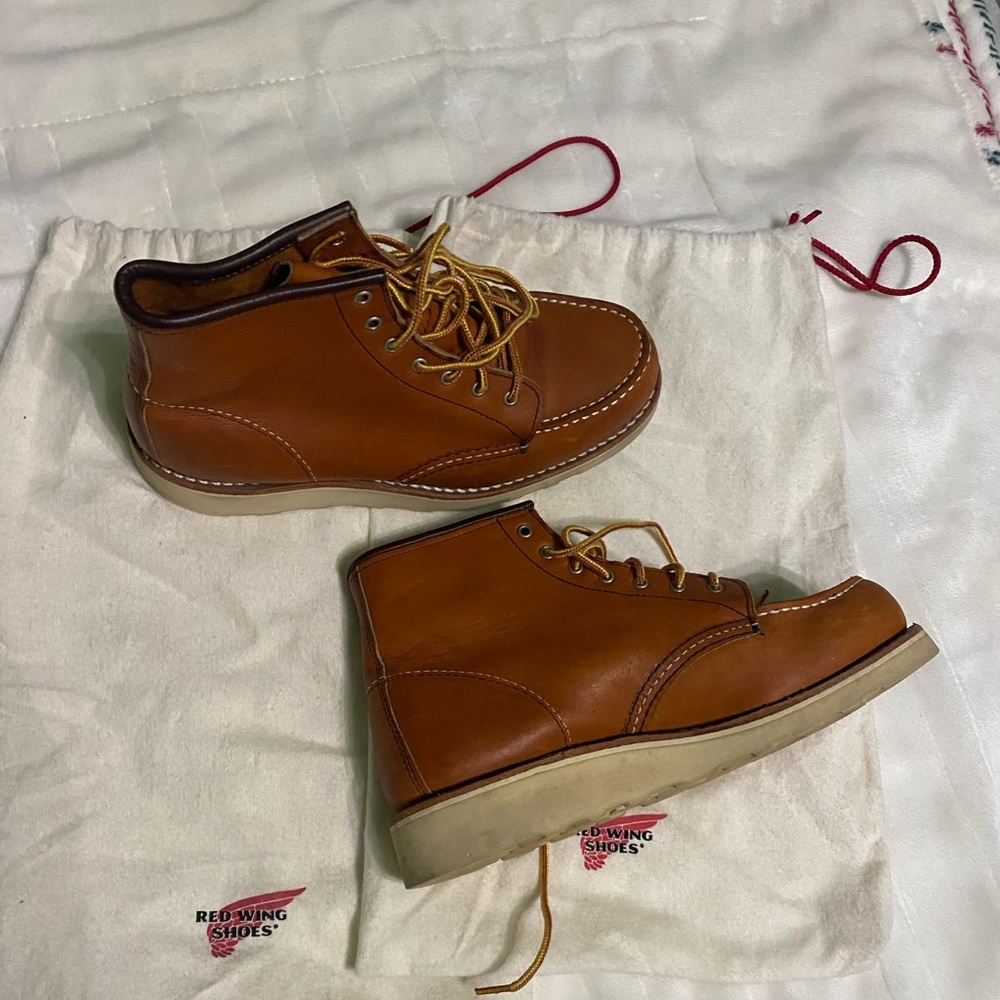 Red Wing Shoes Tan Leather Boots